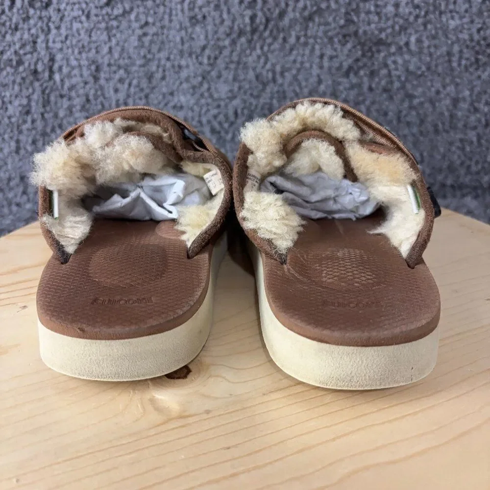 Suicoke Women's Brown Shearling Slippers - Picture 5 of 11